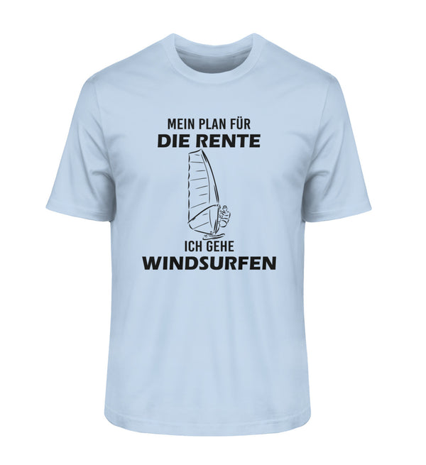 PLAN FÜR RENTE WINDSURFEN - Herren Premium Organic T-Shirt