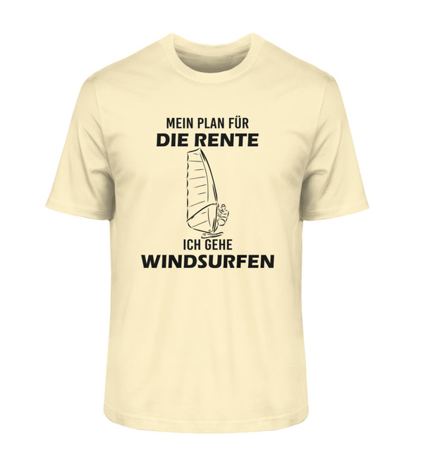 PLAN FÜR RENTE WINDSURFEN - Herren Premium Organic T-Shirt
