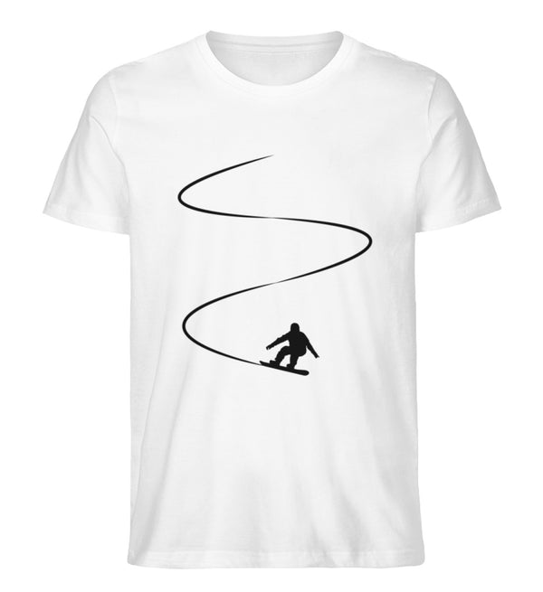 SNOWBOARDER AUF PISTE - Herren Premium Organic T-Shirt