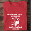 COOLE OPAS FAHREN SKI - Herren Bio-Baumwolle T-Shirt