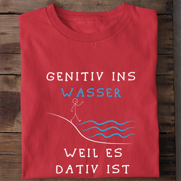 GENITIV INS WASSER 2.0 - Herren Bio-Baumwolle T-Shirt