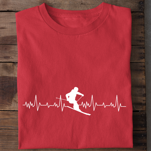 HERZSCHLAG SKI - Herren Bio-Baumwolle T-Shirt