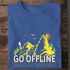 GO OFFLINE - Damen Bio-Baumwolle T-Shirt