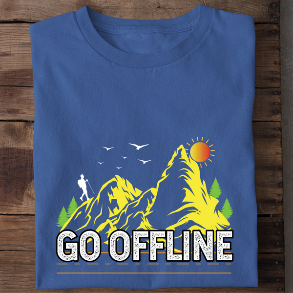 GO OFFLINE - Damen Bio-Baumwolle T-Shirt