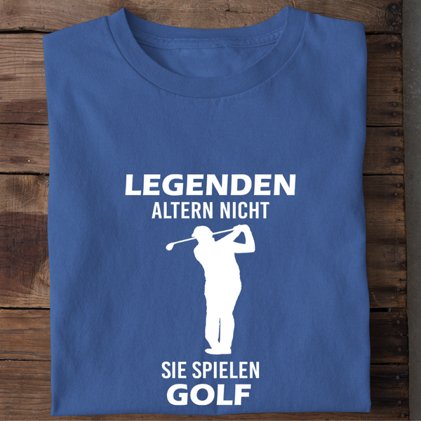 LEGENDEN ALTERN NICHT SIE SPIELEN GOLF - Herren Bio-Baumwolle T-Shirt