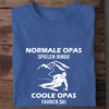 COOLE OPAS FAHREN SKI - Herren Bio-Baumwolle T-Shirt