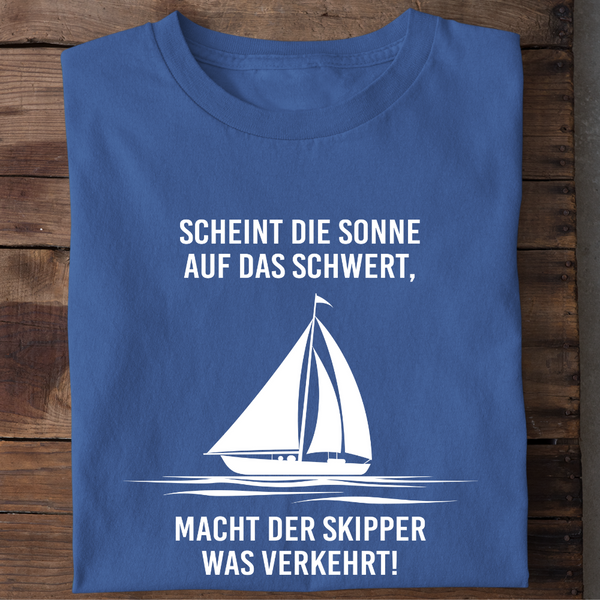 SCHEINT DIE SONNE AUF DAS SCHWERT - Herren Bio-Baumwolle T-Shirt