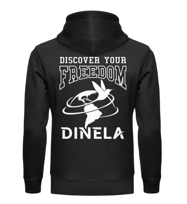 DISCOVER YOUR FREEDOM (Rückendruck) - Unisex Premium Organic Hoodie