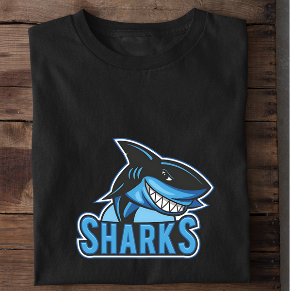 BLUE SHARKS - Herren Bio-Baumwolle T-Shirt