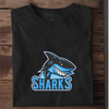 BLUE SHARKS - Damen Bio-Baumwolle T-Shirt