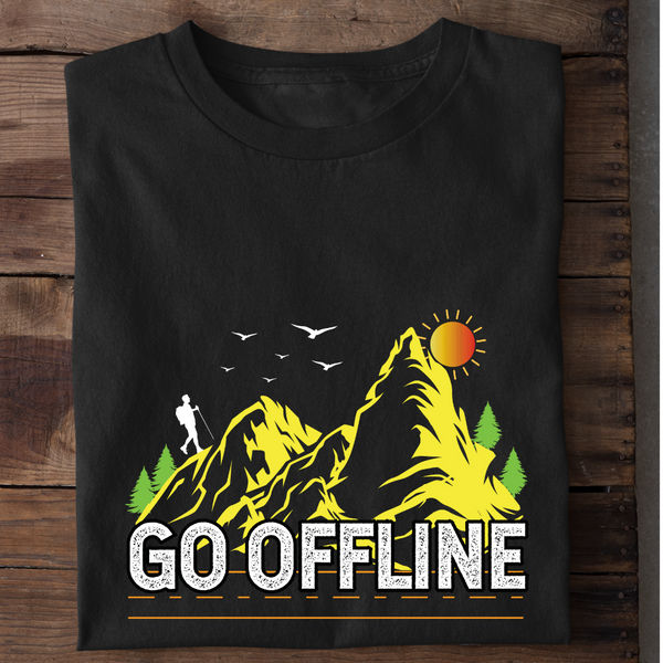 GO OFFLINE - Damen Bio-Baumwolle T-Shirt