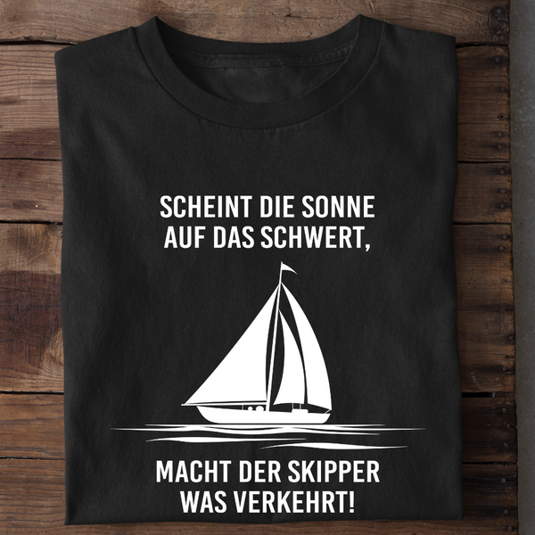 SCHEINT DIE SONNE AUF DAS SCHWERT - Herren Bio-Baumwolle T-Shirt