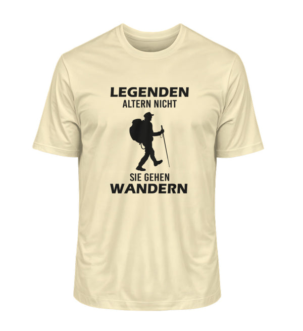 %SALE% - LEGENDEN ALTERN NICHT SIE GEHEN WANDERN- Herren Premium Organic T-Shirt