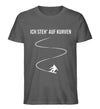 %SALE% ICH STEHE AUF KURVEN - SKI - Herren Premium Organic T-Shirt