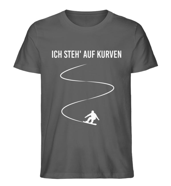 %SALE% ICH STEHE AUF KURVEN - SKI - Herren Premium Organic T-Shirt