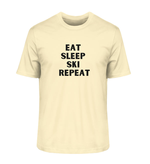 EAT.SLEEP.SKI.REPEAT- Herren Premium Organic Shirt