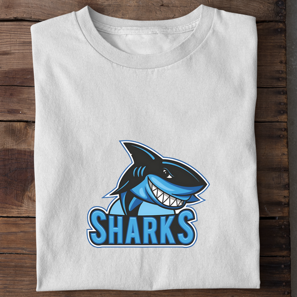 BLUE SHARKS - Damen Bio-Baumwolle T-Shirt