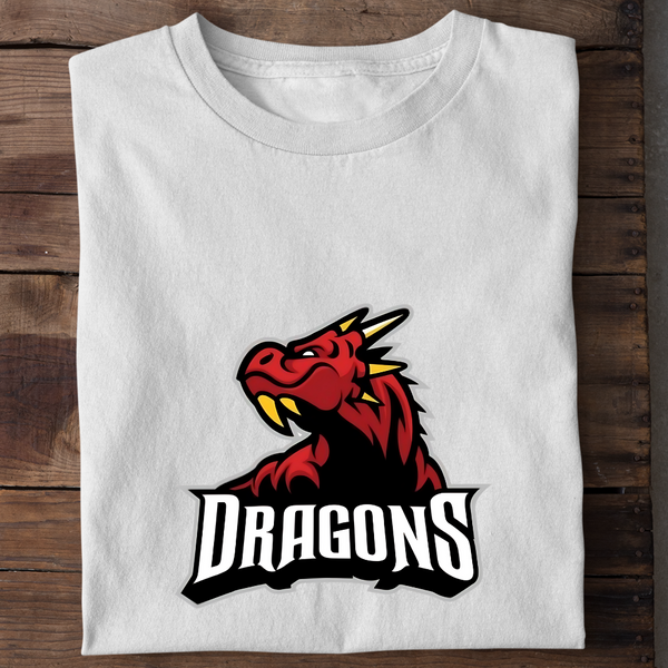 RED DRAGONS - Herren Bio-Baumwolle T-Shirt