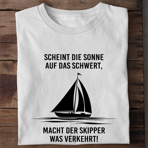 SCHEINT DIE SONNE AUF DAS SCHWERT - Herren Bio-Baumwolle T-Shirt