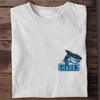 BLUE SHARKS (Brusttasche) - Damen Bio-Baumwolle T-Shirt