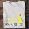 GO OFFLINE - Damen Bio-Baumwolle T-Shirt