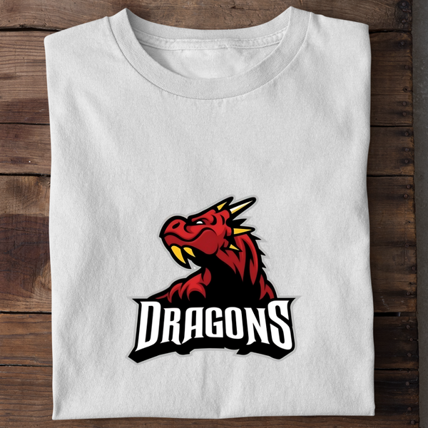 RED DRAGONS - Damen Bio-Baumwolle T-Shirt