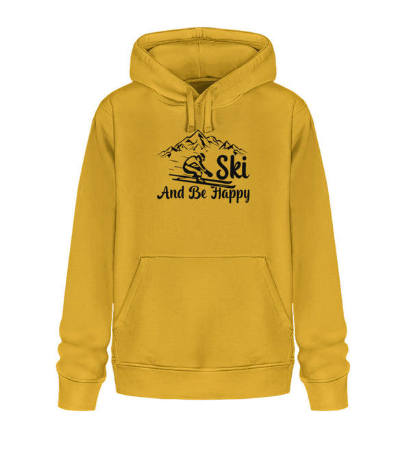 SKI AND BE HAPPY - Unisex Organic Hoodie