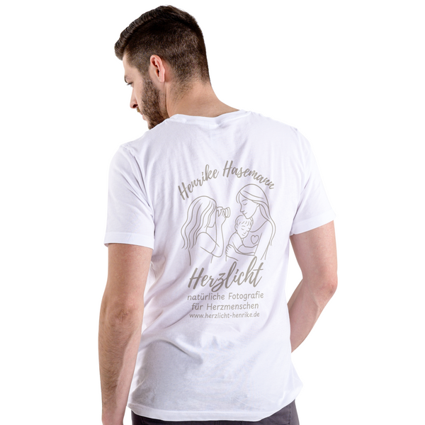 HENRIKE HASEMANN HERZLICHT - Herren Bio-Baumwolle T-Shirt