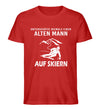 UNTERSCHÄTZE NIEMALS EINEN ALTEN MANN SKI - Herren Premium Organic T-Shirt