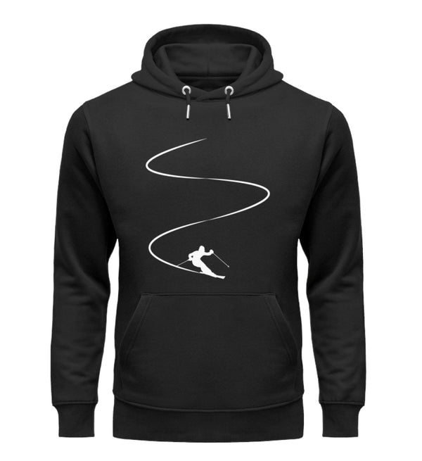 %SALE% SKIFAHRER AUF PISTE - Unisex Bio-Baumwolle Hoodie