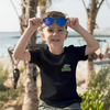 GREEN CROCODILE (Brusttasche) - Kinder Bio-Baumwolle T-Shirt