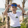GREEN CROCODILE (Brusttasche) - Kinder Bio-Baumwolle T-Shirt
