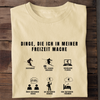 DINGE DIE ICH IN MEINER FREIZEIT MACHE SKI - Herren Bio-Baumwolle T-Shirt