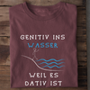 GENITIV INS WASSER - Damen Bio-Baumwolle T-Shirt