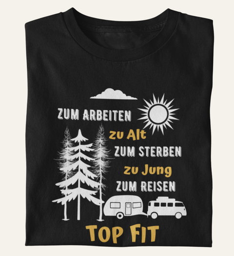 ZUM REISEN TOP FIT  - Herren Premium Organic T-Shirt
