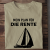 MEIN PLAN FÜR DIE RENTE (SEGELN) - Herren Bio-Baumwolle T-Shirt