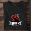 RED DRAGONS - Damen Bio-Baumwolle T-Shirt