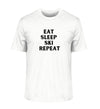EAT.SLEEP.SKI.REPEAT- Herren Premium Organic Shirt
