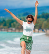 %SALE% - Barfuss zum Strand - Damen Premium Organic T-Shirt